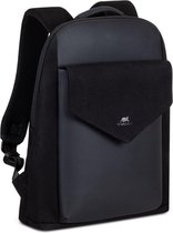 RIVACASE 8524 black canvas urban backpack