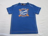 rumbl , jongens , t-shirt korte mouw , blauw , rumlel players , 116 / 122