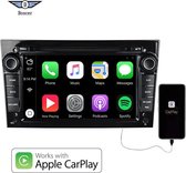 Boscer® Autoradio - Geschikt voor Opel - Android 10 - Apple Carplay - Android Auto - Navigatiesysteem - Zilver