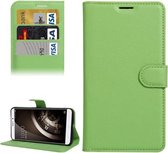 Voor QiKU 360 Q5 Litchi Texture Horizontale Flip PU lederen tas met houder & kaartsleuven & portemonnee (groen)