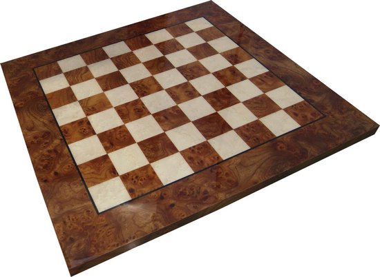 Afbeelding van het spel Iepenhout- Schaakbord - 64x64 cm