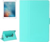 Voor iPad Air / iPad Air 2 / iPad Pro 9.7 / iPad 9.7 (2018) & iPad 9.7 (2017) Elasticiteit lederen horizontale flip lederen tas met houder en slaap- / wekfunctie (mintgroen)