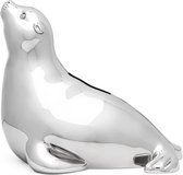 Zilverstad - Spaarpot Zeehond zilver kleur