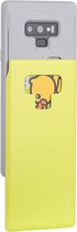 GOOSPERY Sky Slide Bumper TPU + PC-hoes voor Galaxy Note9, met kaartsleuf (geel)