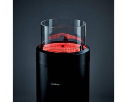 Enders Nova LED L Zwart Terrasverwarming - 102 x Ø 36 cm - Inclusief verlichting