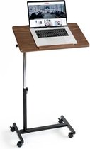 Tatkraft Gain - Ergonomische Laptoptafel Op Wielen - Geschikt Voor Notebook / Apple Macbook Pro/Air 7-17 Inch Statafel Laptopstandaard Steun - Mobiele Bed/Schoot/Bank Laptop Standa