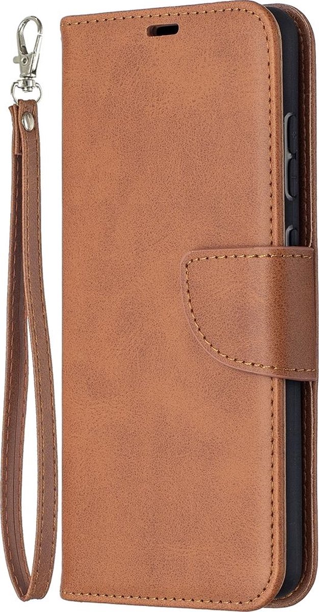 Mobigear Telefoonhoesje geschikt voor Samsung Galaxy A52s 5G Hoesje | Mobigear Excellent Bookcase Portemonnee | Pasjeshouder voor 3 Pasjes | Telefoonhoesje voor Pinpas / OV Kaart / Rijbewijs - Cognac