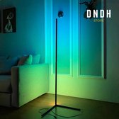 DNDH® Multicolor lamp - Vloerlamp - LED lamp - Sfeerverlichting binnen - Staande Lamp - Sfeerlamp - Gaming accesoires - Hoeklamp - RGB - Afstandsbediening - Zwart