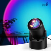 Sunset Lamp - Rainbow - Compact -  Nieuwe Versie (2021) - Galaxy Projector - Lamp - Sterren Projector - Tafellamp - Wake Up Light - Led Lamp - Golden Hour Lamp - Sunset Projection