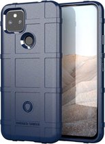 Google Pixel 5a Hoesje Shock Proof Rugged Shield Blauw