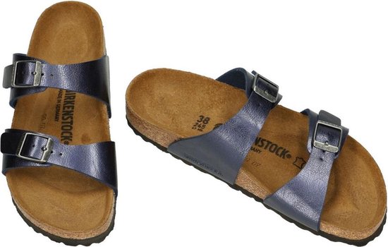 Birkenstock -Dames - blauw donker - slippers & muiltjes - maat 35 | bol.com