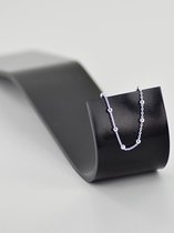 18cm Silver Satellite Bracelet