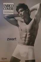 Enrico Coveri Set van 2 stuks mannen boxer in ZWART, katoen, Maat XL/XXL