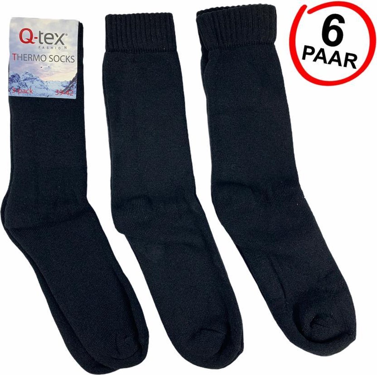 Ongelofelijk speer ernstig 6-Pack Thermosokken Thermo Socks Q-Tex maat 39-42 | bol.com