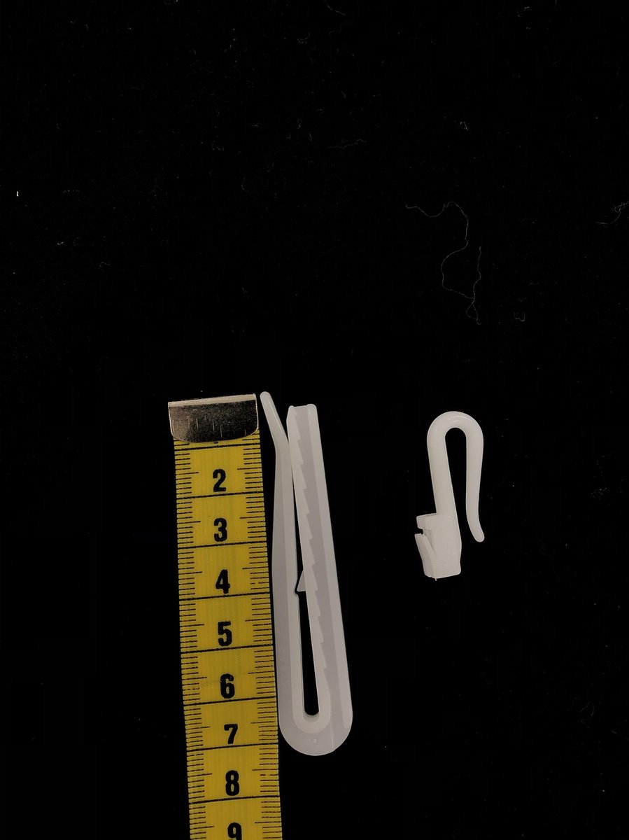 50 Pièces Lot De Crochets De Rideau Plastiques Réglables