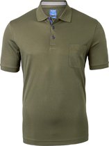 OLYMP - Polo Donkergroen - Modern-fit - Heren Poloshirt Maat XL