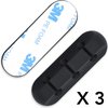 Maxxions 3x Kabel Organiser Zwart - 3x kabel clips voor 3 kabels - Zelfklevende kabelclips - Kabelklem - Kabelhouder - Kabelgoot - Houder - Kabel management