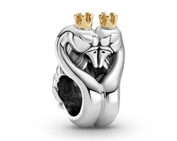 Pandora - Two-tone Swans and heart - 799315C00 - Zilver/Goud - Bedel