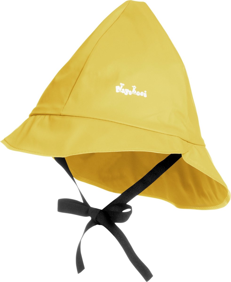 Playshoes - Regenkapje met koordje - Geel - maat XL (53CM)