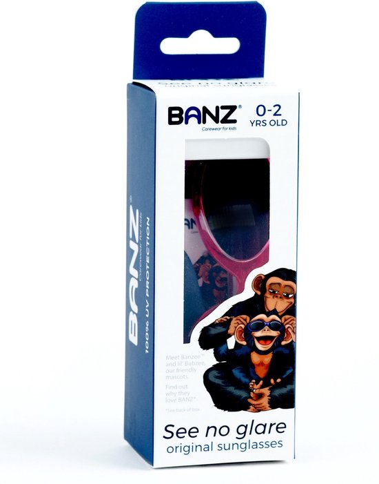 KidsBanz UV zonnebril Kinderen - Roze - Maat 2-5 jaar van Merkloos — afbeelding 3