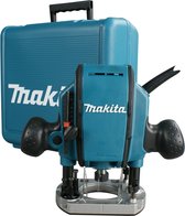 Makita RP0900K Bovenfrees in koffer - 900W - 8mm met grote korting