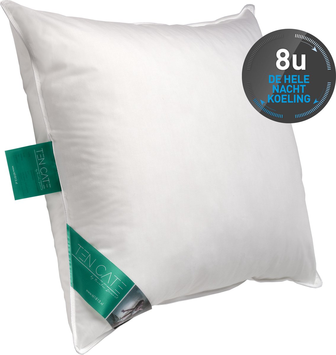 Ten Cate Hoofdkussen - Hoofdkussen Nekklachten - Verkoelend Hoofdkussen - CoolNight Vezel - Hoofdkussens - Geschikt voor rug-, zij- en buikslapers - Ergonomisch Kussen - 60x70 cm