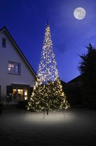Fairybell LED Buiten Kerstboom voor in de vlaggenmast - 6 meter - 1200LEDs - Warm wit