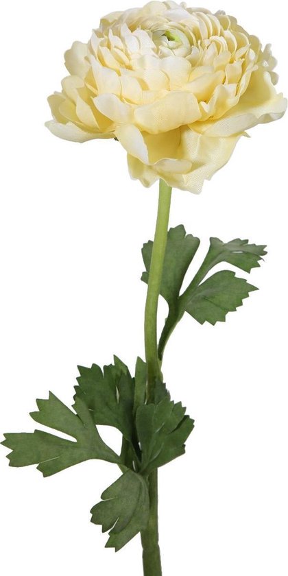 Viv! Home Luxuries Renoncule - fleur de soie - jaune clair - qualité supérieure