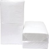 Witte servetten - 500 stuks - 32 x 30 cm 1-laags