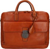 The Bridge Capalbio Briefcase cognac