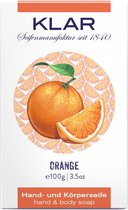 Klar Orange Hand & Body zeep - Hand & Body Soap 100gr (Cosmos gecertificeerd, palmolie vrij)