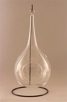Glassdrop with iron stand D-14 H-31