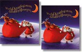 16 Dubbele Kerst & Nieuwjaarskaarten - Lannoo - Witte envelop - 12 x 13,3 cm