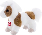 Trudi Knuffel Paard Wit/bruin 15 Cm