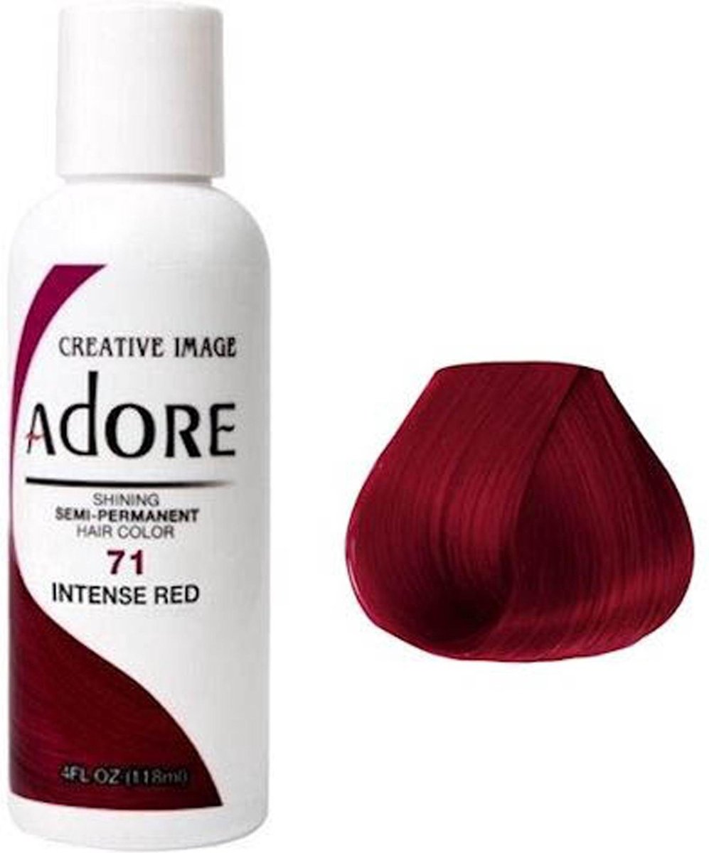 Adore Shining Semi Permanent Hair Color Intense Red - 71 Haarverf | bol.com