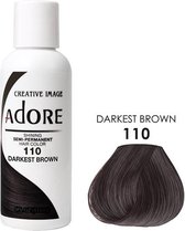 Adore Shining Semi Permanent Hair Color Darkest Brown-110 Haarverf