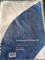 Fototassen 23 rings A4 10 tassen 4 vakken