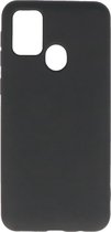 Hoesje Geschikt voor de Samsung Galaxy M21 & Galaxy M21s - Fashion Color Backcover Telefoonhoesje - Zwart