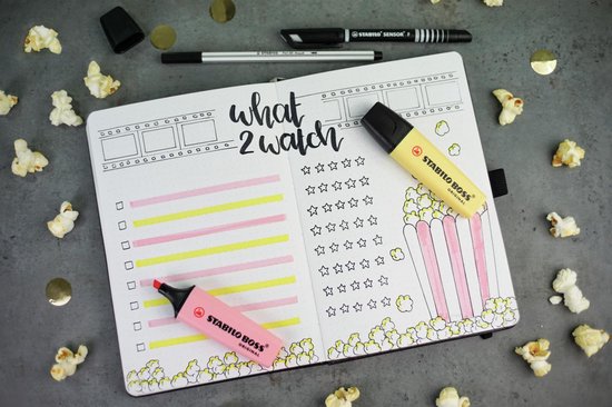 STABILO BOSS ORIGINAL Pastel - Markeerstift - Markeren Met Pastelkleuren - Etui Met 6 Kleuren