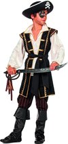 Wilbers & Wilbers - Piraat & Viking Kostuum - Le Buckanier Bruine Piraat - Jongen - Bruin - Maat 164 - Carnavalskleding - Verkleedkleding
