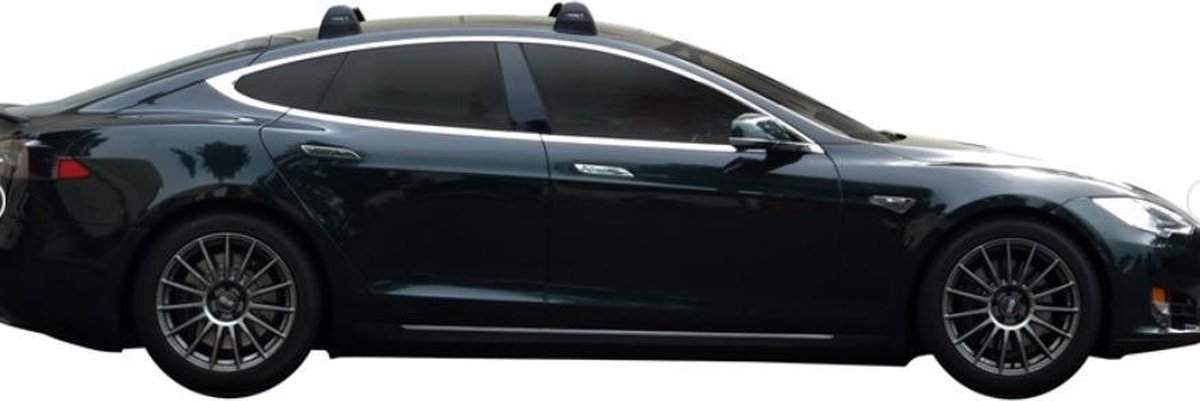 Tesla Model S Dakdrager Zwart 2012 - mei 2015 Yakima Whispbar Flush Auto Exterieur Accessoires – foto 6