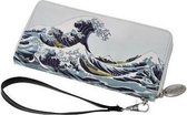 Goebel - Katsushika Hokusai | Portemonnee De Golf | Kunstleer - 3 vakken - 19cm