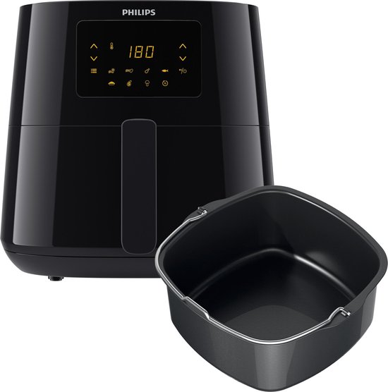 Philips Airfryer XL Essential HD9270/93 - Hetelucht friteuse met bakvorm & digitaal display - zwart