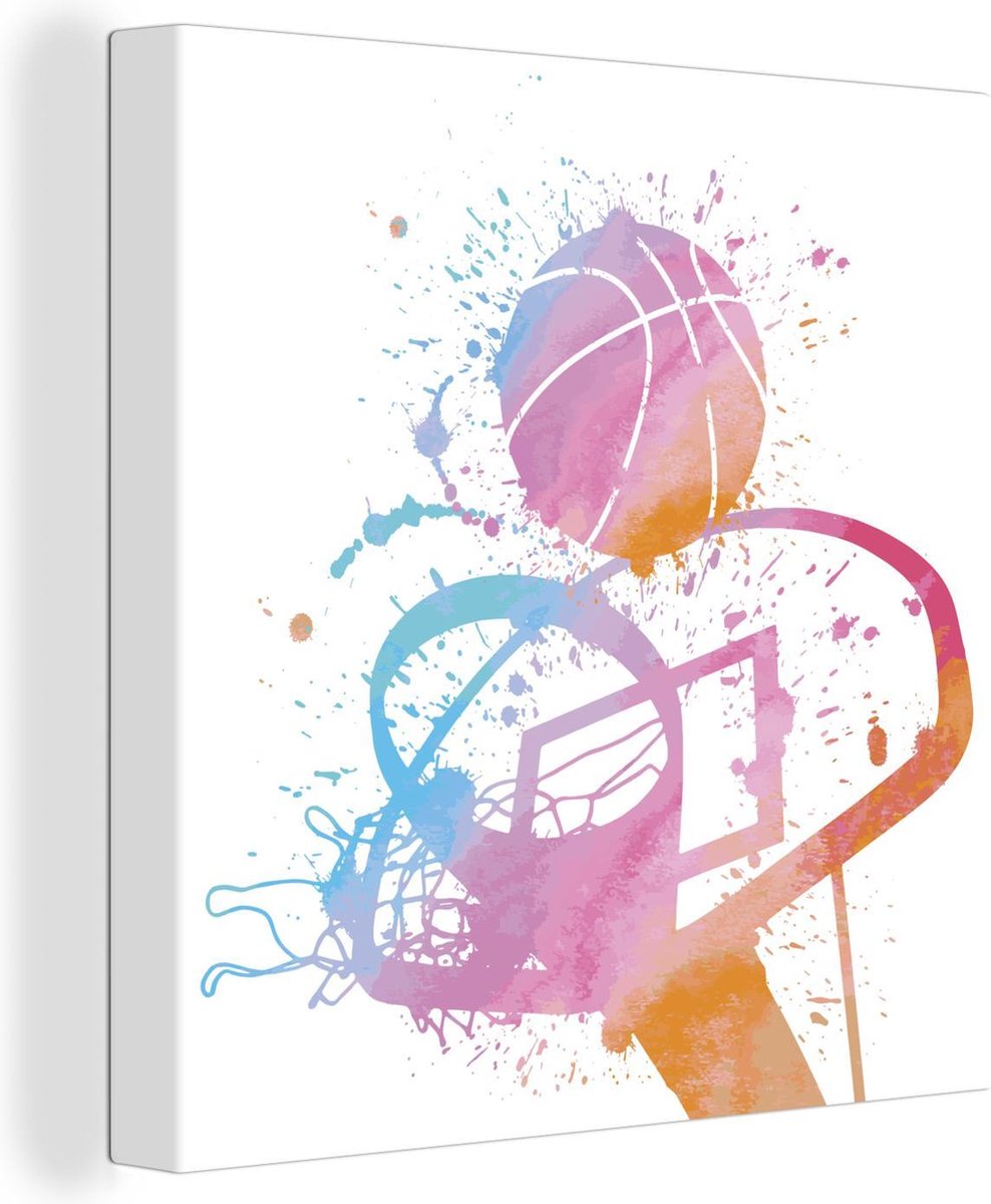 Trousses à Crayons Avec Design Basketball Aquarelle - Idéal Pour Ados, école, Cadeaux