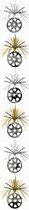 AMSCAN - Zilver- en goudkleurige hang decoratie - Decoratie > Slingers en hangdecoraties