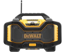 DeWALT DCR027 18V Li-Ion accu DAB+ Bouwradio met oplaadfunctie - werkt op netstroom & accu