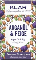 Klar Arganolie & Vijg vaste shampoo - Shampoo bar Argan Oil & Fig 100gr