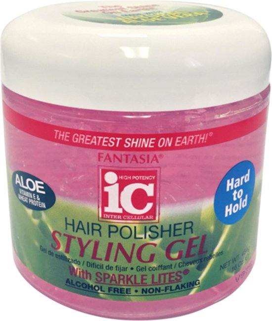 Fantasia IC Hair Polisher Styling Gel With Sparkles Lites 454 gr
