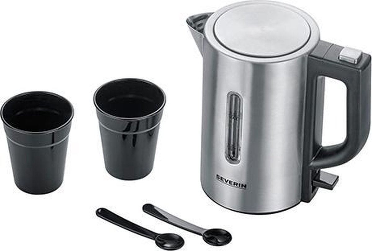 Severin WK 3647 - Waterkoker - electrisch - mini - roestvrijstalen - 0.5l - zilver/zwart — afbeelding 3