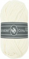 10 x Durable Cozy extra fin ivoire - ivoire (326) - fil acrylique et coton - 50 grammes - épaisseur du stylo 3 à 3,5 mm
